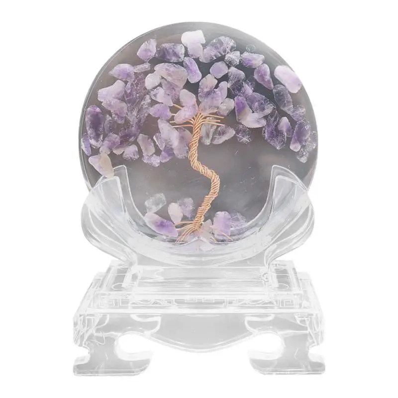 

2021 Affortable Luxury Tree Life With Crystal Crushed Stone Decor Fortune Tree Suitable For Home Desktop Decoration