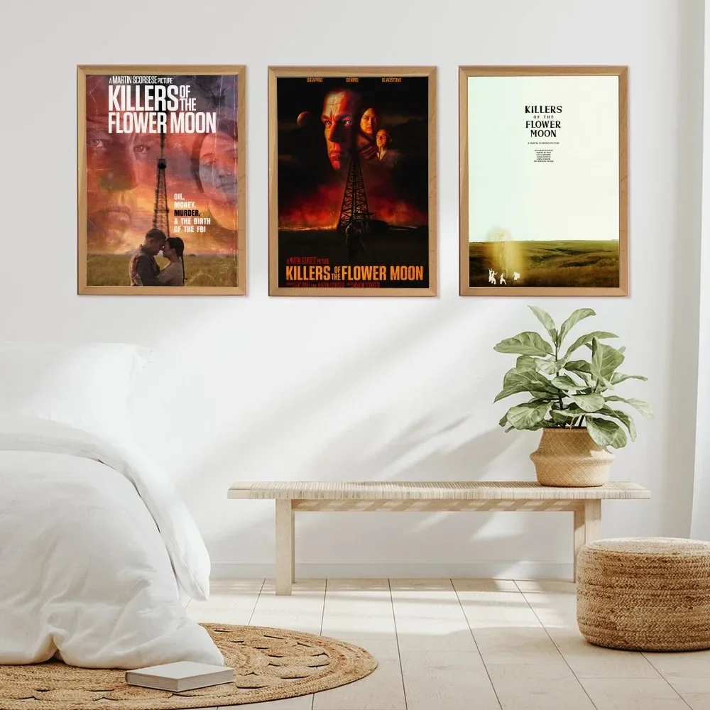 Killer Of The Flower Moon Poster Carta Kraft Vintage Poster Wall Art Painting Study Stickers Big Szie Wall Painting