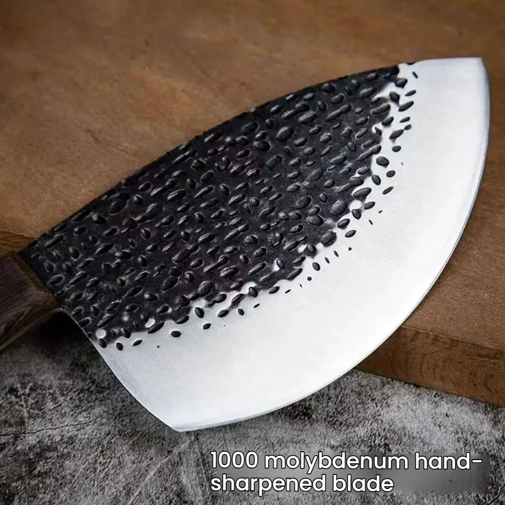 Handmade Forged Kitchen Knife Meat Chopping Cleaver Chinese Chef Knife 5CR15 Stainless Steel Machete Kitchen Essentials