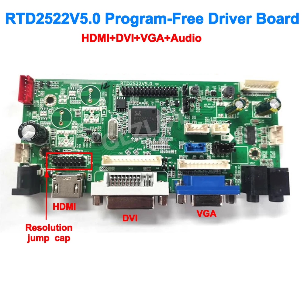 

Материнская плата с дисплеем 7-65 дюймов RTD2522V5.0 без программ, плата драйвера промышленного управления HDMI DVI VGA Аудио, замена 68676,2