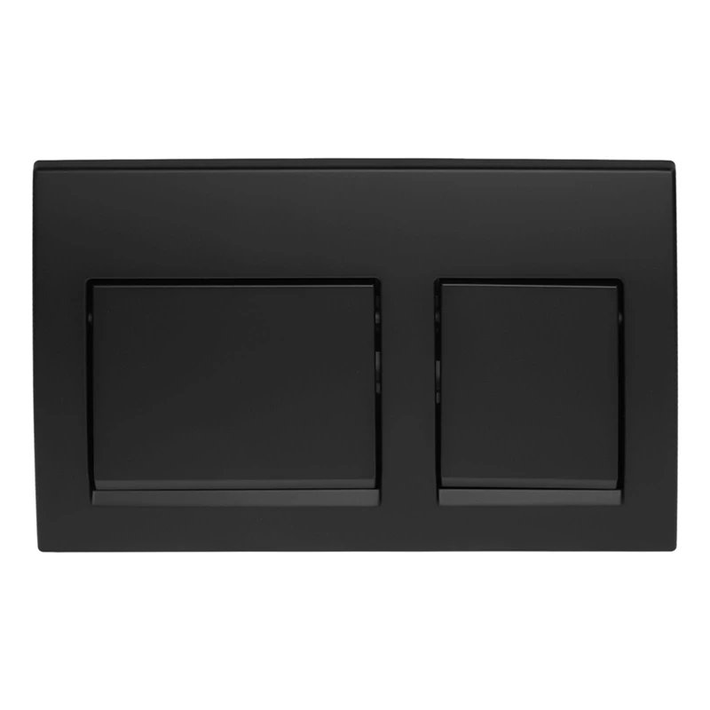 Toilet Push Plate for Geberit ALPHA 15 Chrome Dual Flush Plate Plastic Black Dual Flush Bathroom Parts