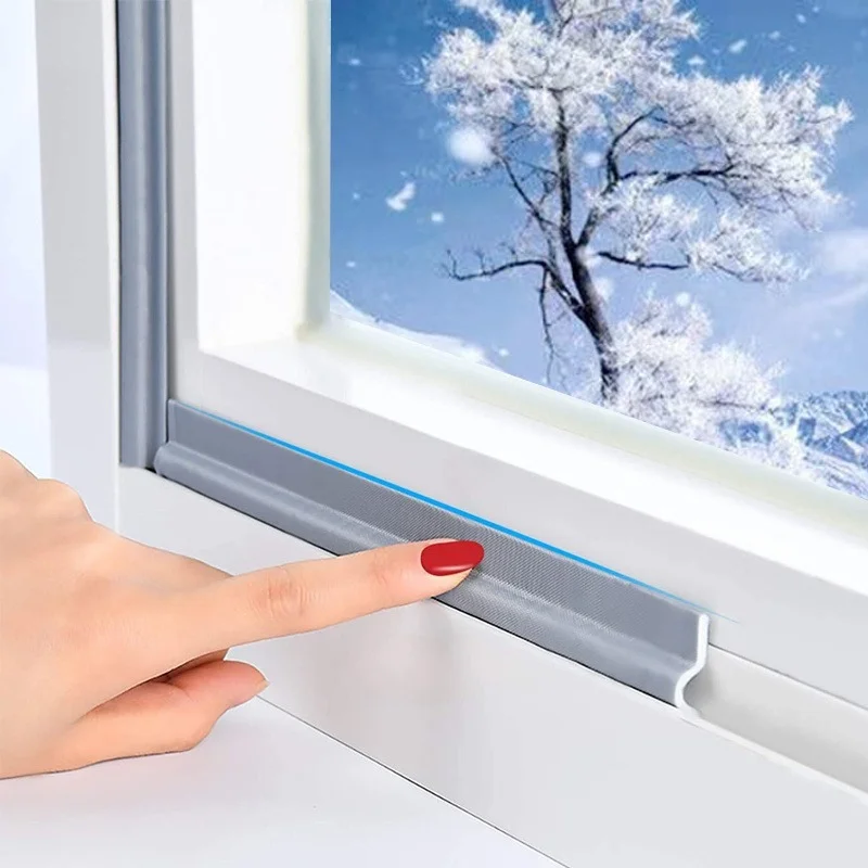 Sliding Window Seal Strip Acoustic Insect Windproof Dust Stopper Stripping Door Gap Filler Tape Wearable Sealer 40M White Black sealing strip