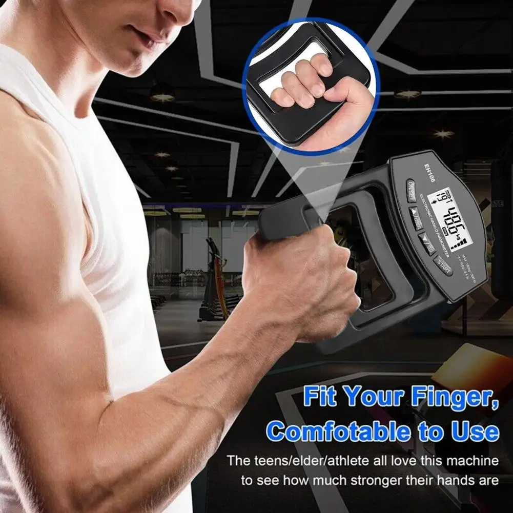 Electric Hand Dynamometer Electric Grip Strength Tester Digital Grip Strength Tester with Led Display for Hand for Power