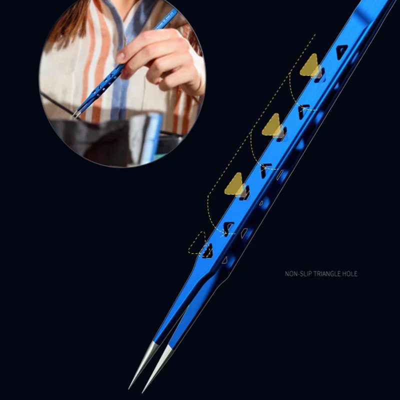 Phone repair tweezers MECHANIC Aac-14 Stainless Steel Tweezers Phone Repair High Precision 8 Hole Heat Dissipation Flying Wire Spot Welding Clip