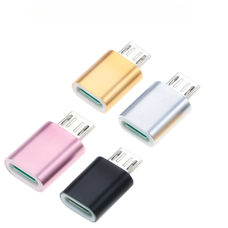USB Type C Female To Micro USB Male Adapter Connector Type-C Micro Charger Adapter V8 Charging Data Transmission Converters