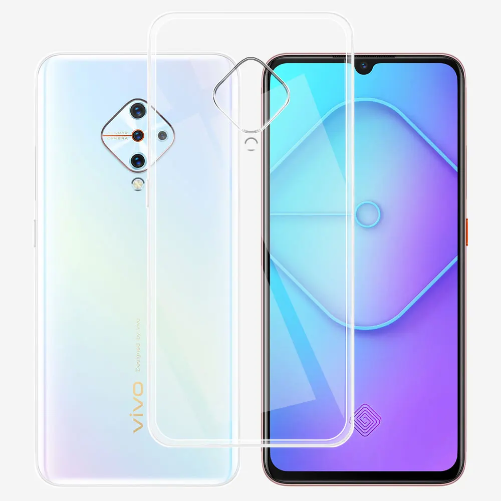 Clear Silicone Soft Case Back Cover with Bumper Protection