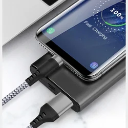 Premium Nylon Braided USB Fast Charging Cable - Extra Long Durability & Speed Data Transfer - 8m (Grey)