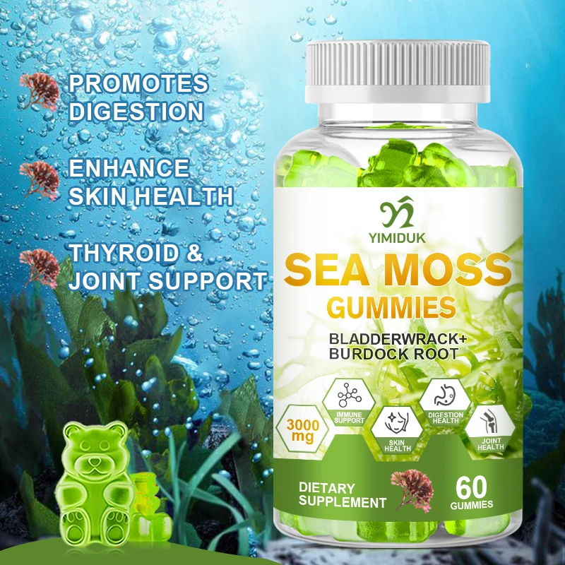 

Natural & Organic Sea Moss Apple Cider Vinegar Gummies Anti-aging Detoxification Improving Immunity