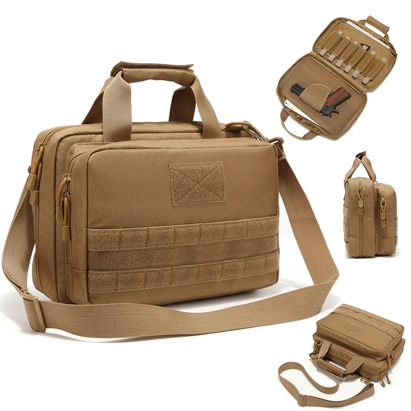 Tactical Pistol Bag Tactical Shooting Handbag Multi-Functional Large-Capacity Magazine Gun Bag Field Waterproof Military Bag
