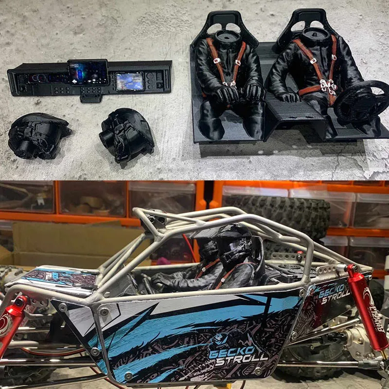 1:10 rcクローラー用内部ドライバーセンターコンソール