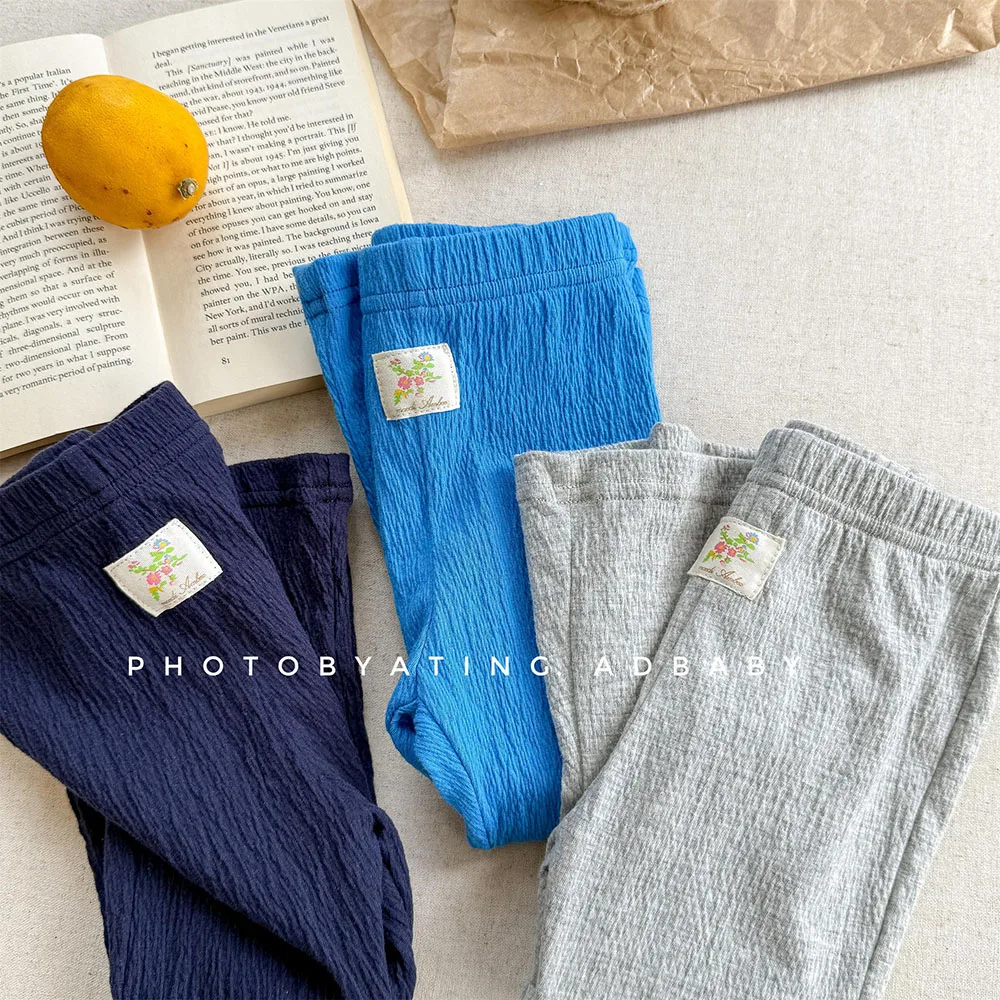 Set Estivo per Ragazze in Stile Coreano, 2 Pezzi, Pantaloni a Zampa Corti, Leggings con Vita Elastica per Bambine - Image 5