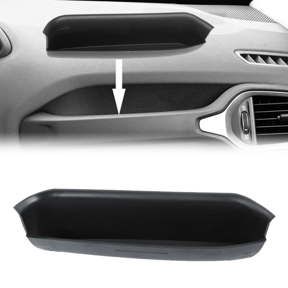 

1x For Jeep-Renegade 2015-2020 Co-pilot Grab Bar Storage Tray Organizer Box To Add Extra Storage-space Aerospace ABS Material