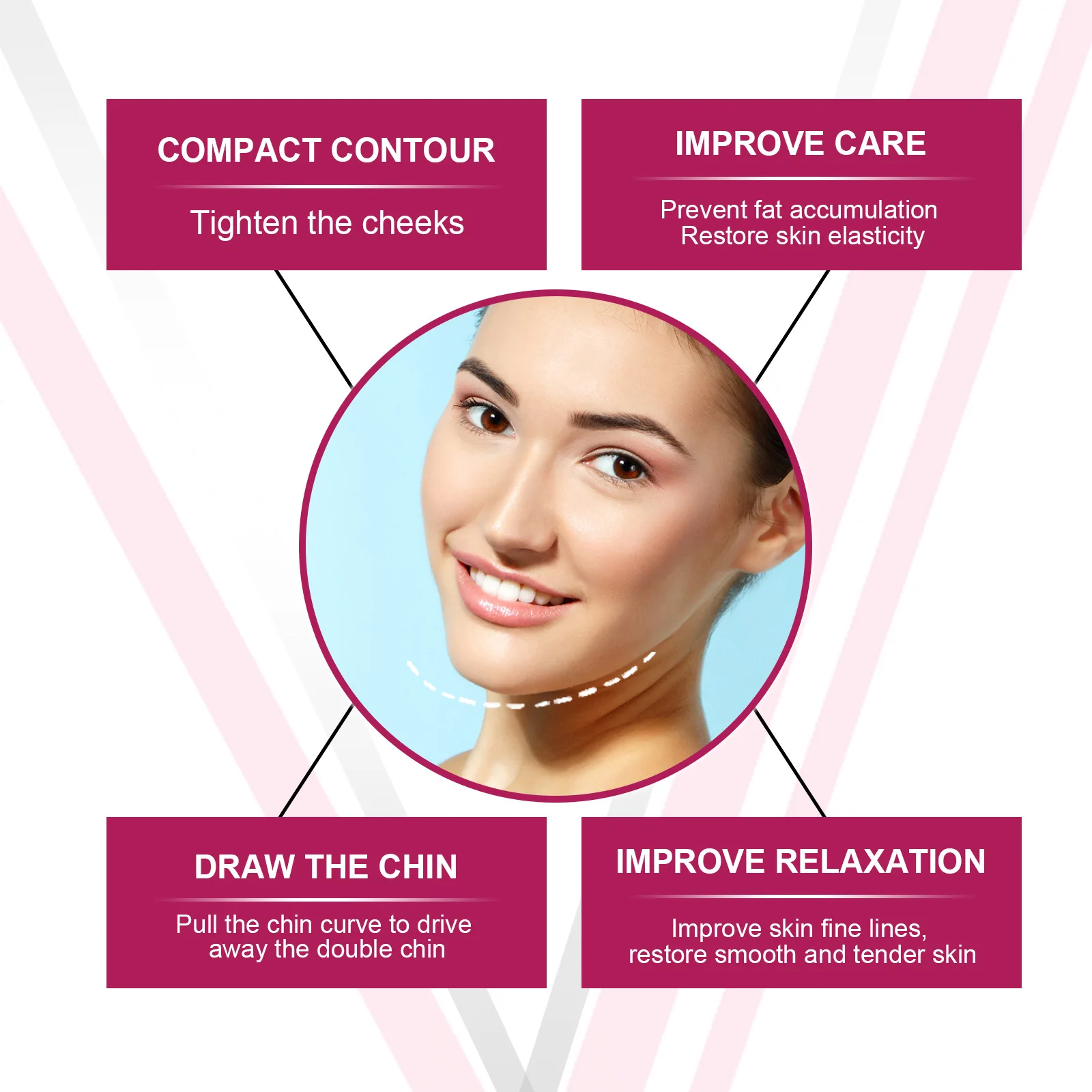 Slimming Face Cream Facial Lifting V Shape Firming Anti-aging Improve Double Chin Masseter Muscle Moisturizing Beauty_voghion.com