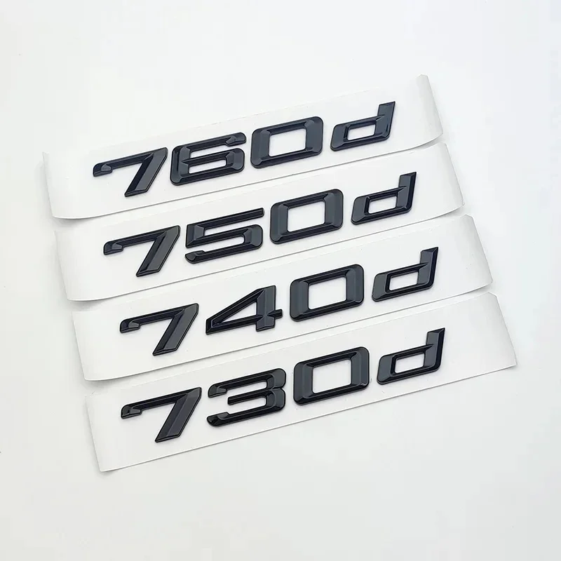 

ABS хромированные черные буквы для багажника автомобиля 730Ld 735Ld 740Ld 750Ld 760Ld 3D эмблема, логотип, наклейка для BMW F01 F02 G11 G12 автомобильные аксессуары