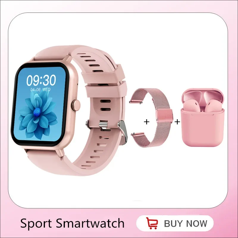 

2024 New Korea Smart Watch Women Smartwatch Support Bluetooth Answer Call Voice Assistant Whatsapp Reminder IP67 Wristwatch