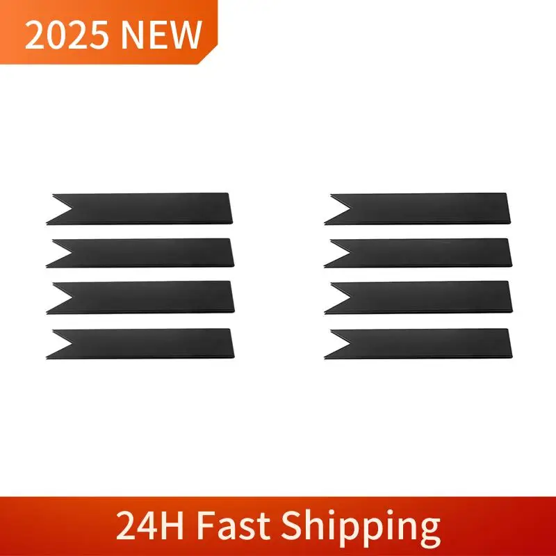 4 Pack Connector Clips, Height Cor-Ten Metal Stakes For 6 & 8 &14 Inch Tall Steel Landscape Edging Durable , Black, 16.2In