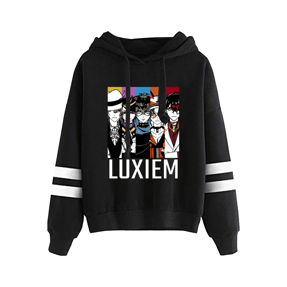 

Luxiem VTuber Vox Akuma Mysta Rias Unisex Pocketless Parall Bars Sleeve Sweatshirts Men Women Hoodue Harajuku Clothes