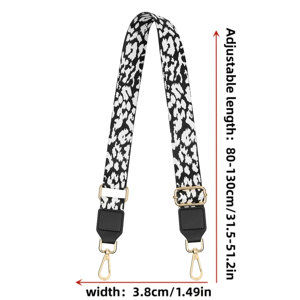Wide Shoulder Straps Solid Color Stripes Pu Leather Adjustable Shoulder Messenger Bag Strap Accessory Supplies