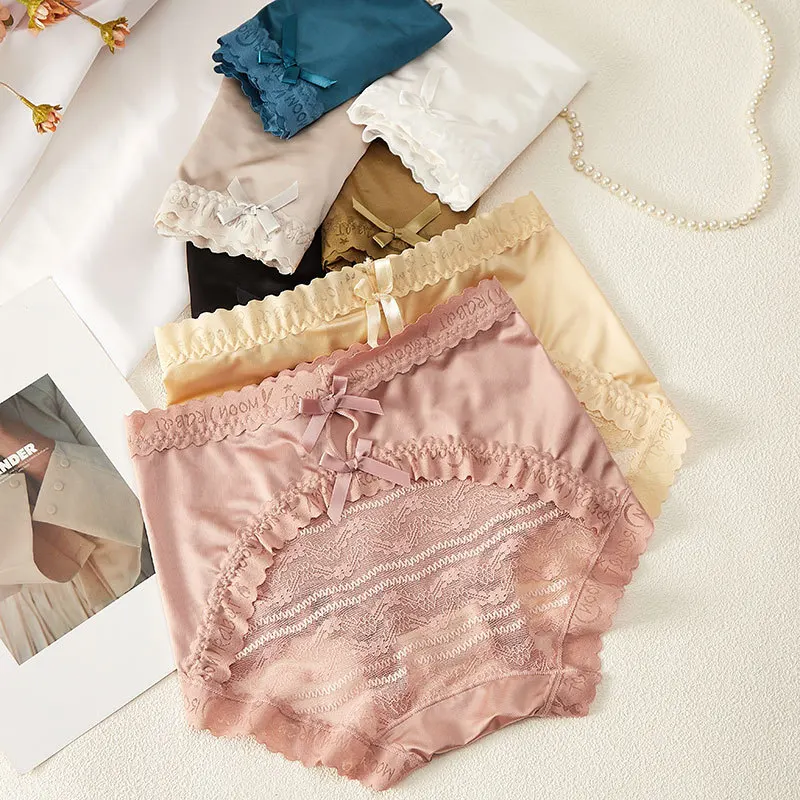 

4 шт./партия, женские трусы с высокой талией