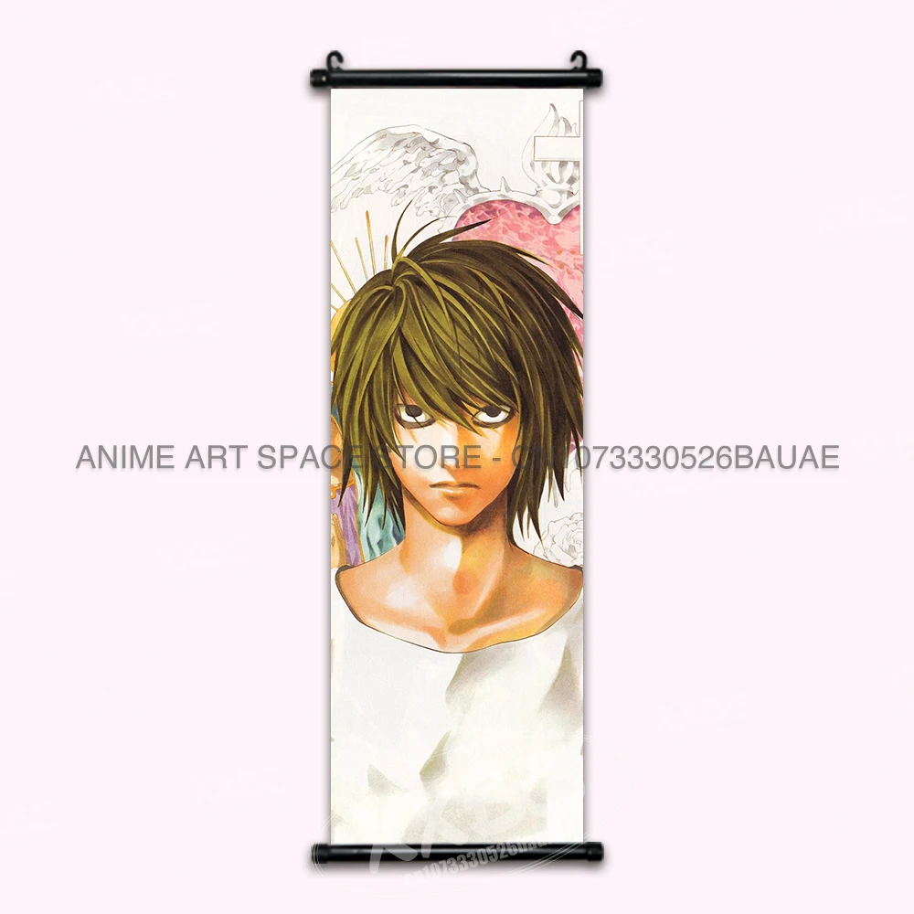 Death Note Anime Nostalgia Hanging Poster - Home Decoration Wall Art Mural Featuring Yagami Light and Ryuk