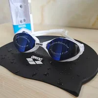 Arena swimming goggles with waterproof and anti fog coating for professional racing training, suitable for both men and women