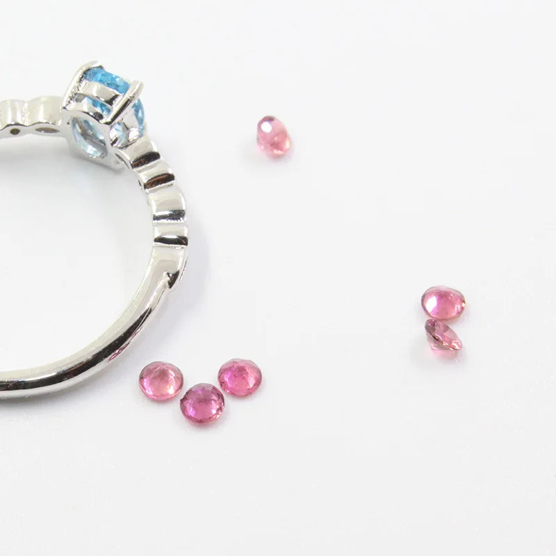 Perline Di Pietre Preziose Rotonde Sfaccettate In Tormalina - Foto 7