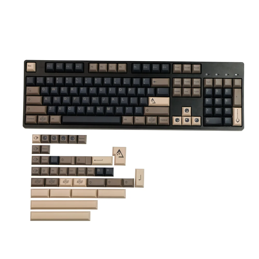 GMK Boulder PBT Keycap DYE Sublimation Retro 142 Full Keys KCA 