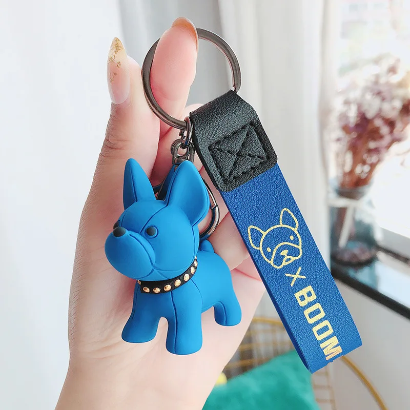 Fashion Cigar French Bull Dog Key Chain PVC Keychain Strap Pendant For  Women Bag Car Keyring Accessories Keys Holder Organizer - AliExpress