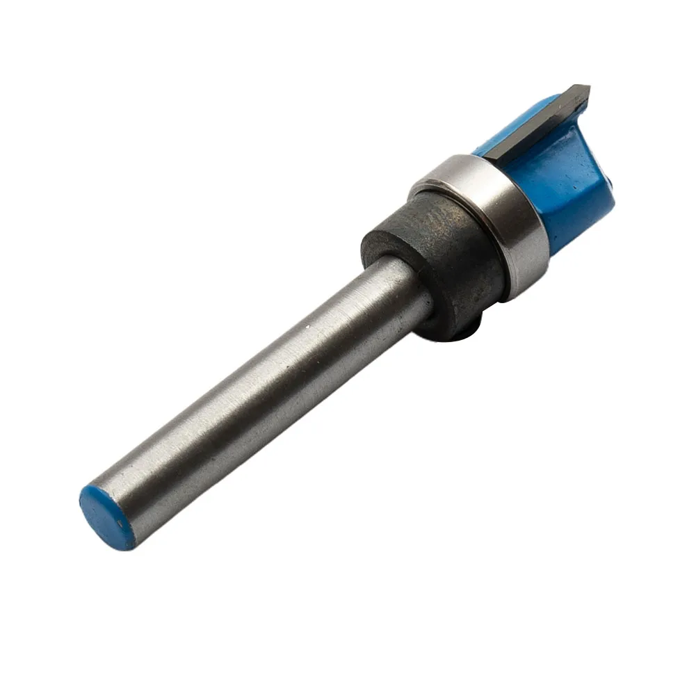 

1pc 1/4 Shank 6mm Shank Trim Router Bit With Bearing For Wood Template Pattern Bit Tungsten Carbide Milling Cutter For Wood