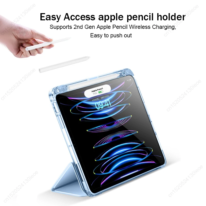 For iPad Case For iPad 10 10th 11th Generation 2024 Pro 13 12.9 11  Air 11" 13" 4 5 10.9 iPad 10.2 7th 8th 9th 9.7 5th 6th Cover 6