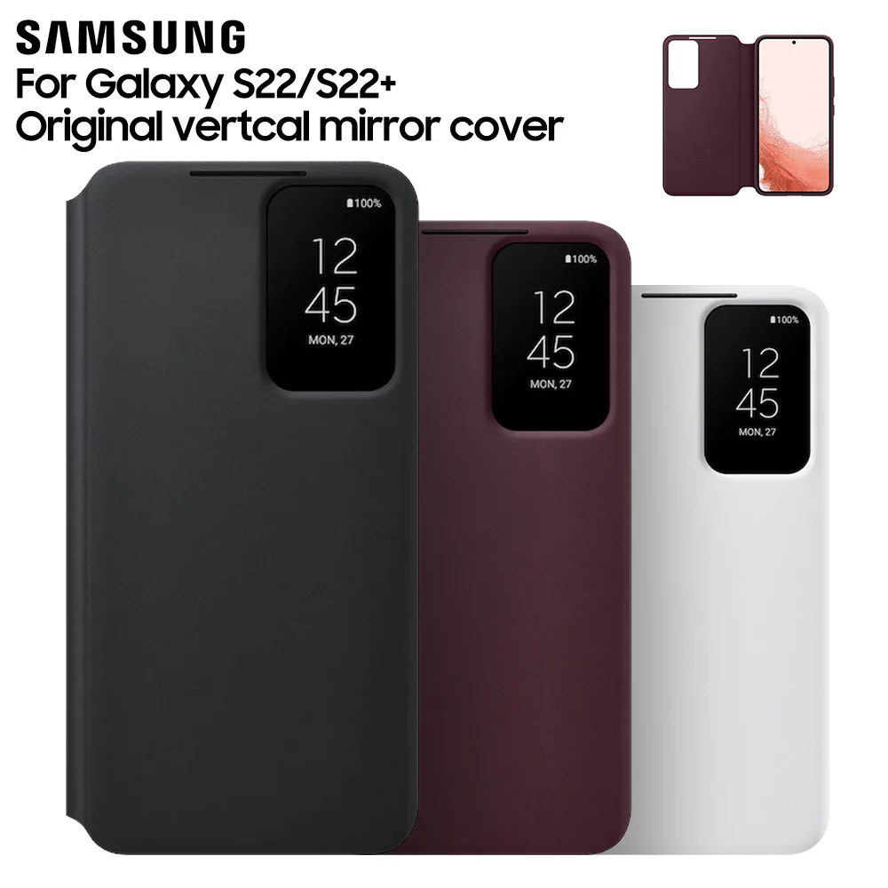 大型専門店 サムスンオリジナルミラービュー電話ケーススマートs Viewは インテリジェントギャラクシーs22 S22 5グラムs ビューフリップ カバーケース 日本 限定 Tomipura Com