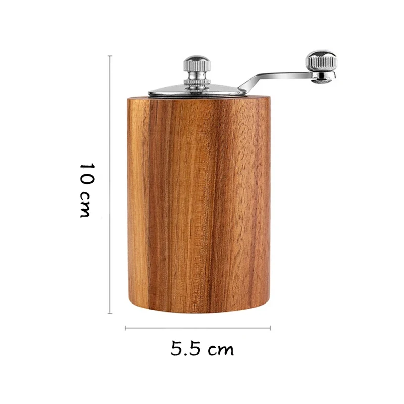 Manual Salt and Pepper Grinder Wooden Spice Pepper Grinding Bottle Adjustable Pepper Mill Seasoning Spice Grinder Kitchen Gadget