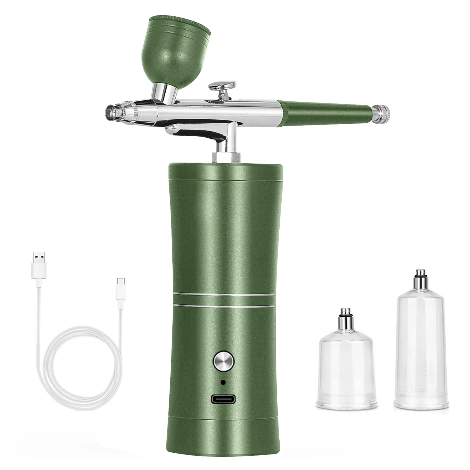 Airbrush Nail Portable Rechargeable Wireless Airbrush With Compressor Single Action Spray Gun for Face Beauty Nail Art 23