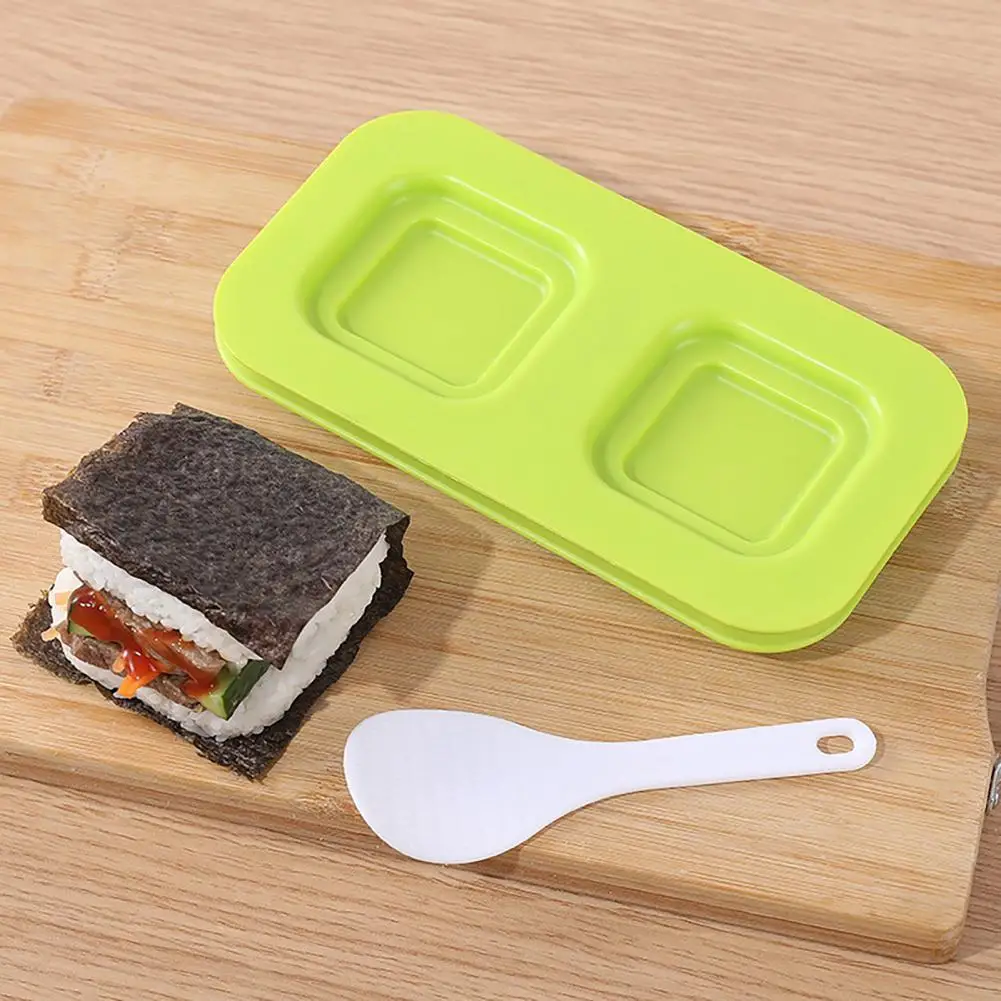 

Rice Ball Mould with Spoon Plastic Sandwich Rice Ball Mould Triangle Square Round Sushi Mould Bento Box Mould Sushi Tools