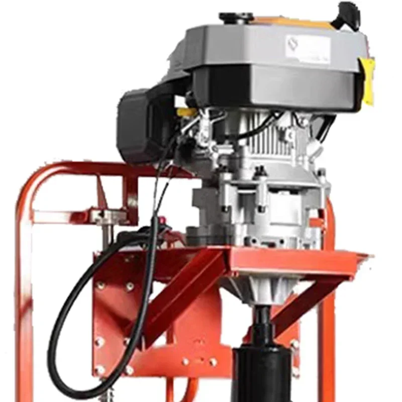 7.3KW Ground Drilling Digging Machine Tree Planting Digger 4Stroke Gasoline Punching Machine 225CC Pedal Type Drill Pile Driver