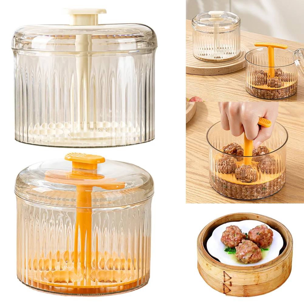 Round Fish Beaf Rice Ball Making Device Kitchen Meatball Mold Kitchen Extruded Meatball Making Tool Gadgets meat ball maker