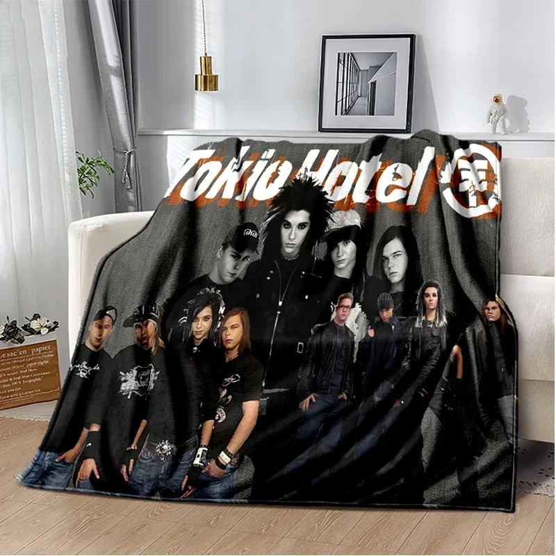 Rock Music Blanket Tokio Hotel Soft and Comfortable  Living Room Sofa Bed Bedroom Decoration  Fans Gift 5