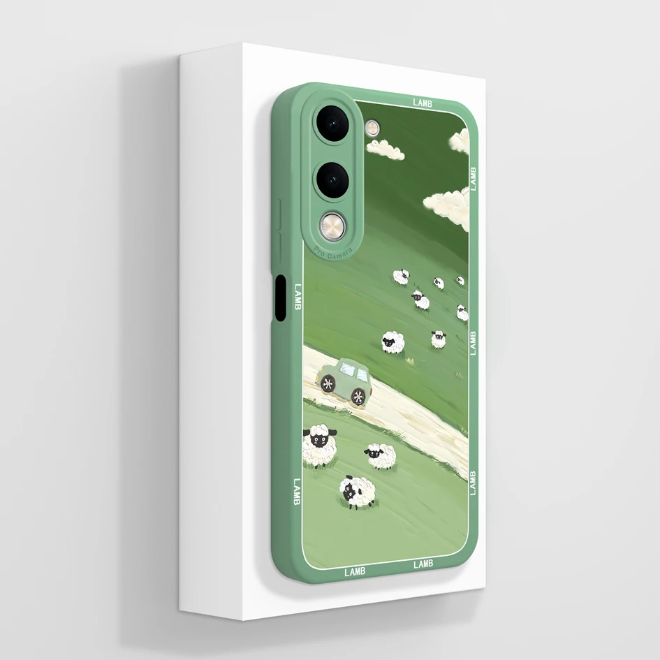 Cute Animal Pattern Slim Silicone Anti-Drop Phone Case - Durable Back Cover and Bumper Protection