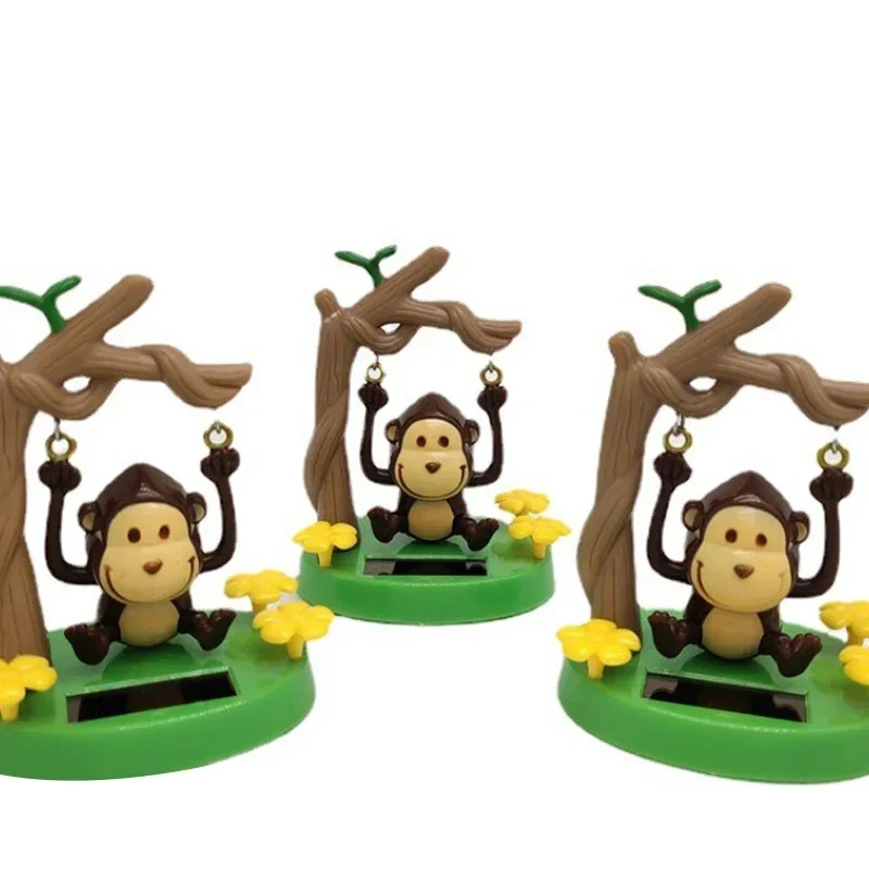 Solar Ornaments Bobblehead Doll Swing Monkey Gift ornament crafts miniature figurines miniature ornament