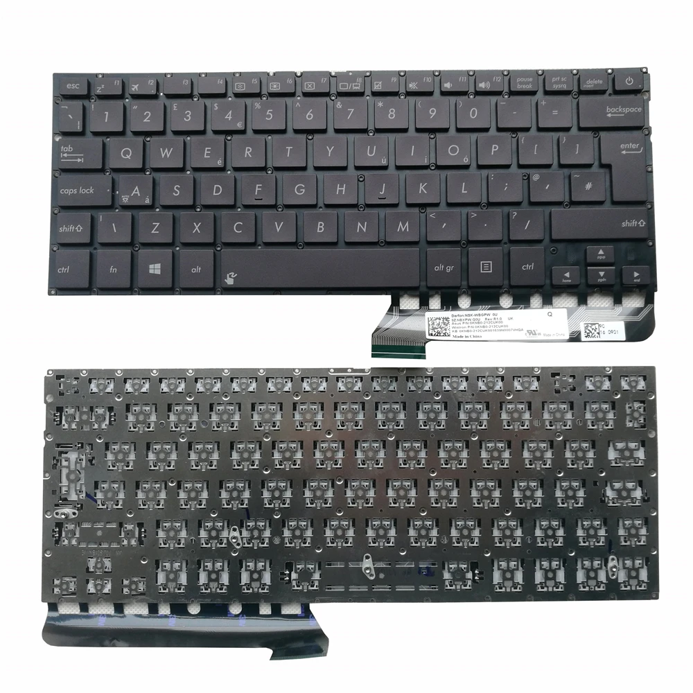 Eua Teclado Retroiluminado para Asus Zenbook Ux430ua Ux430uq Ux430un Ux430u gb Inglês Teclados do Portátil Original 0knb0212uk00 Ux430 uk - Imagem 6