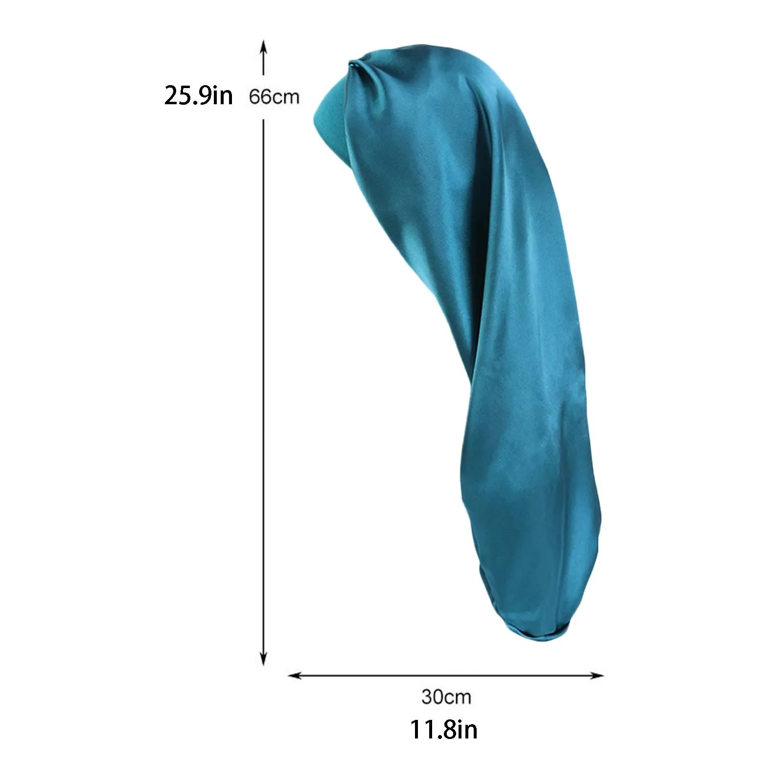 Long Satin Bonnet Sleep Cap With Wide Elastic Band Loose Night Hat For Women Braids Curly Hair Natural Hair