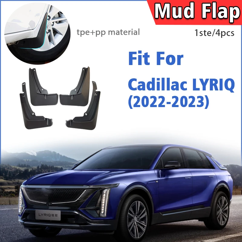 

2022 2023 2024 FOR Cadillac LYRIQ Mud Flap Guards Splash Mudflaps Car Accessories Mudguards Fender Front Rear 4pcs