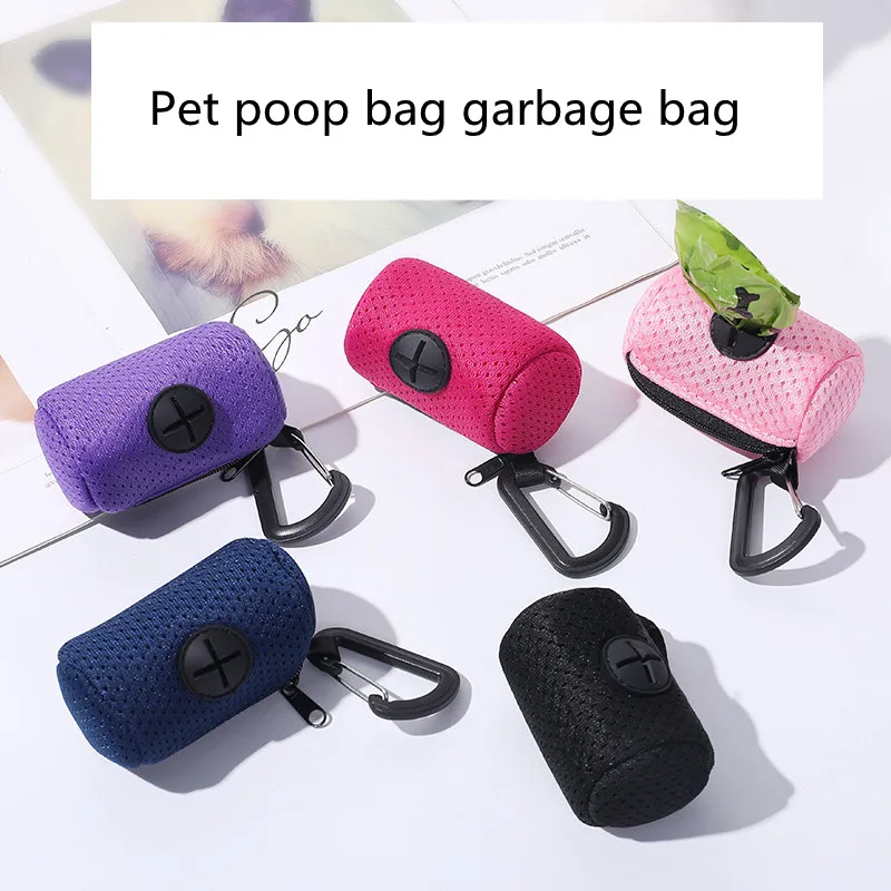 

Pet Puppy Cat Pick Up Poop Bag Dispenser Portable Dog Poop Waste Bag Holder Outdoor Pets Supplies Garbage Bags Organizer