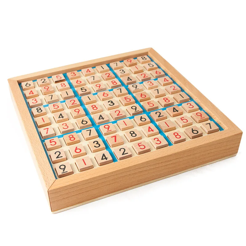 Wooden Sudoku Jiugongge Puzzle Board Game