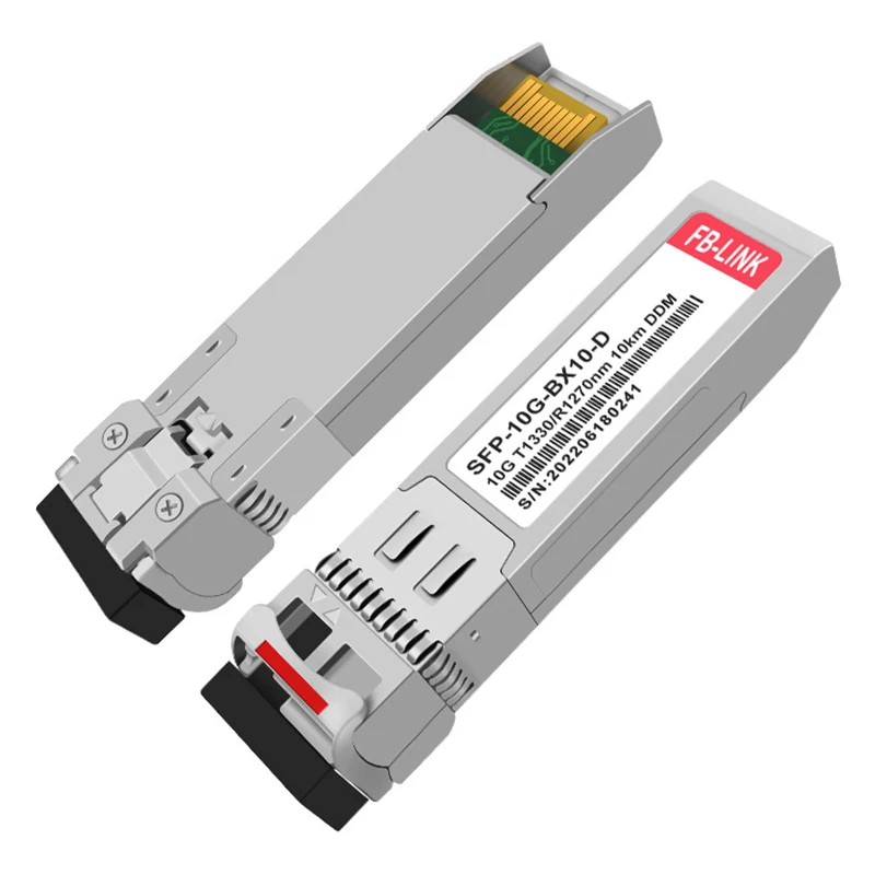 10G BIDI 10KM SFP+ Single LC Fiber Optic Transceiver Module 1270nm/1330nm DOM compatible with Cisco Mikrotik Mellanox switch