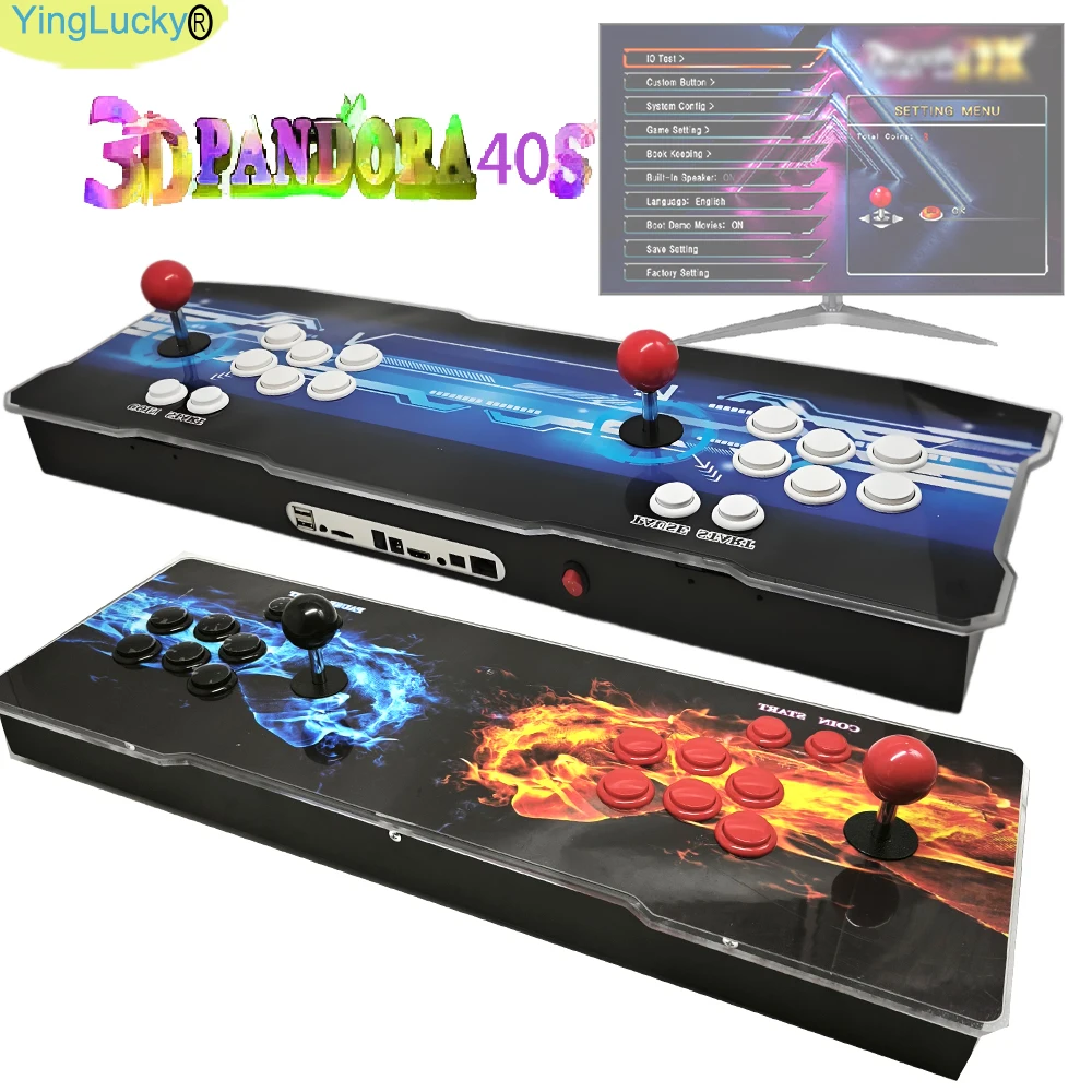 Pandora arcade console box 3D 40S 10000 in 1 Retro Arcade