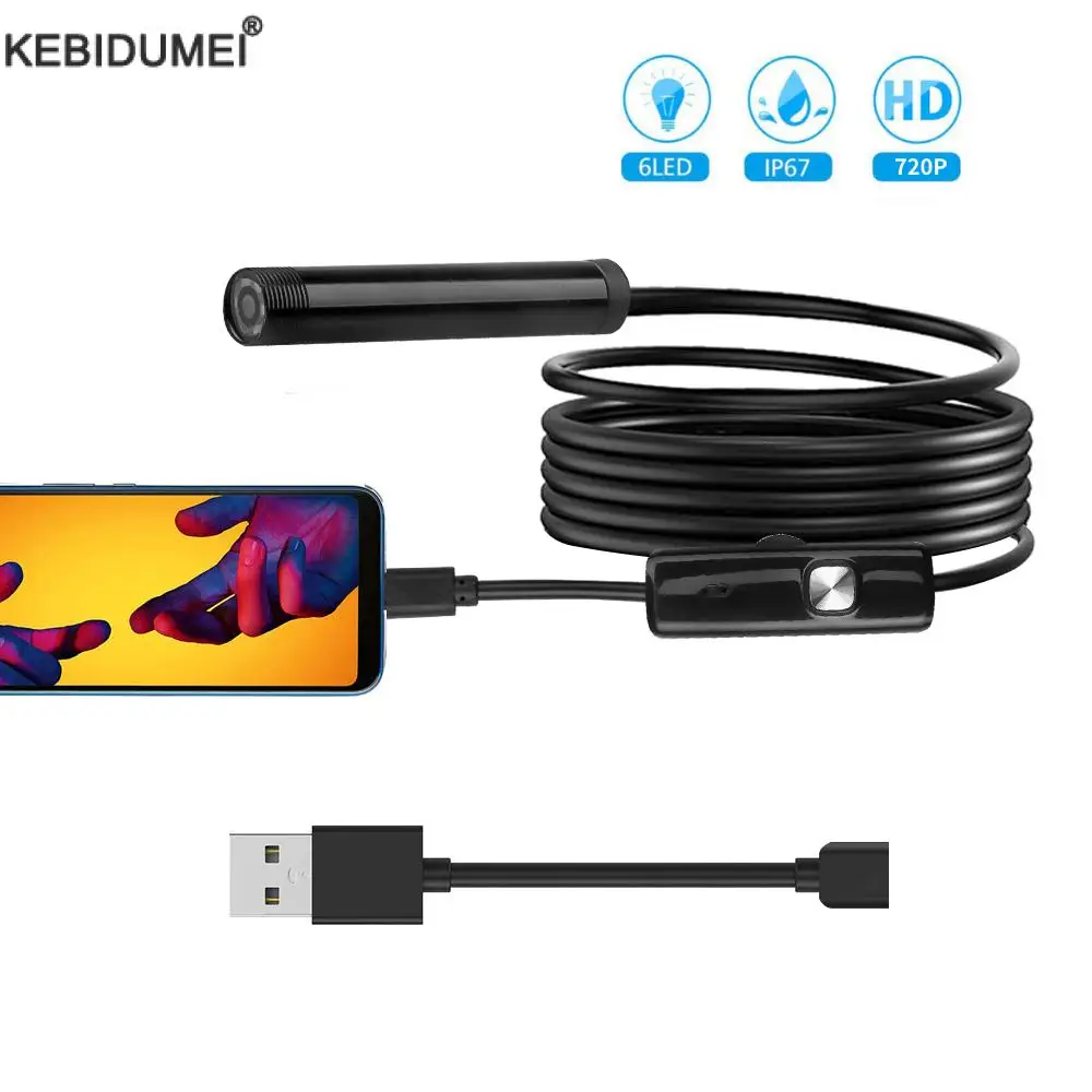 

Камера-эндоскоп с кабелем 7 мм, HD, USB
