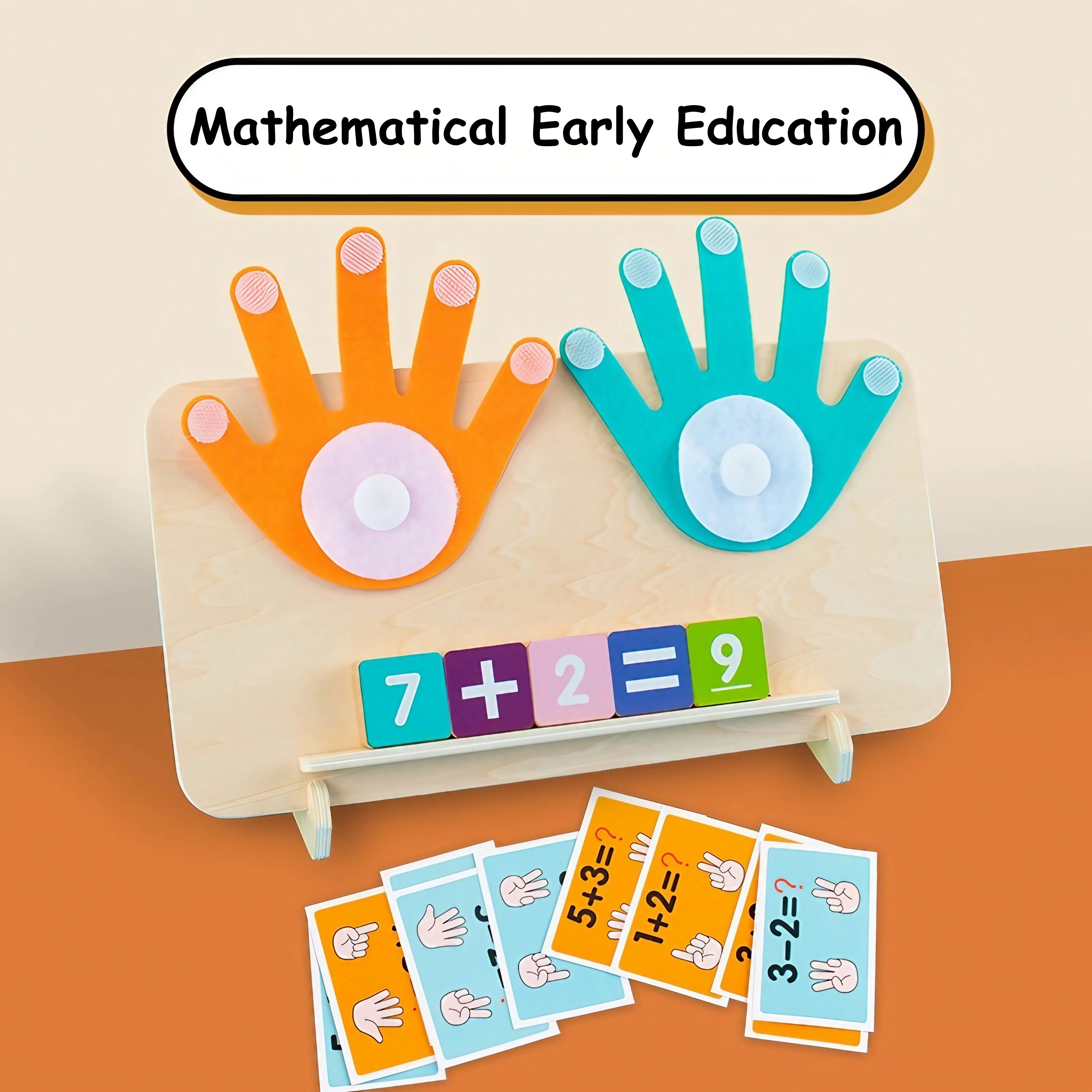 Finger Counting Math Toys for Toddler Montessori Educational Learning Number Blocks Toy Arithmetic Teaching Aids Kids Gift 3