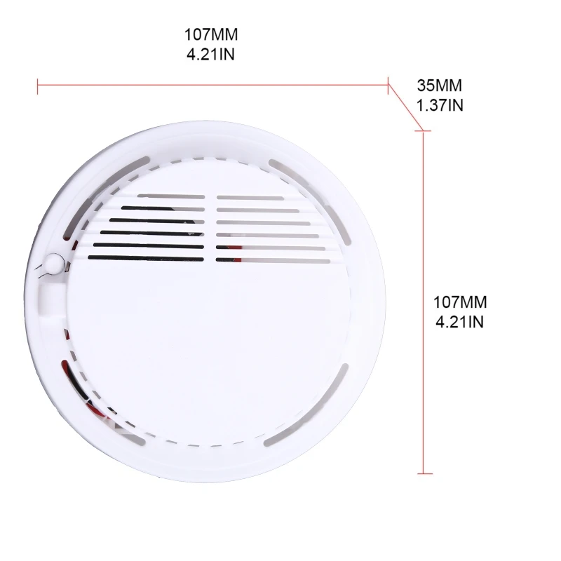 Smoke Alarm Detector with High-sensitivity  Easy Installation for Home 85AD - 6