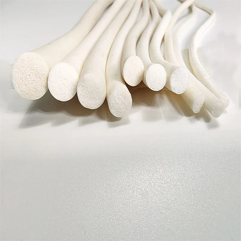 라운드 화이트 실리콘 포밍 실링 스트립, 길이 1m  10m, 직경 1mm  25mm